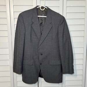 Christian Dior Grand Luxe Collection Gray Striped Blazer Jacket 46L